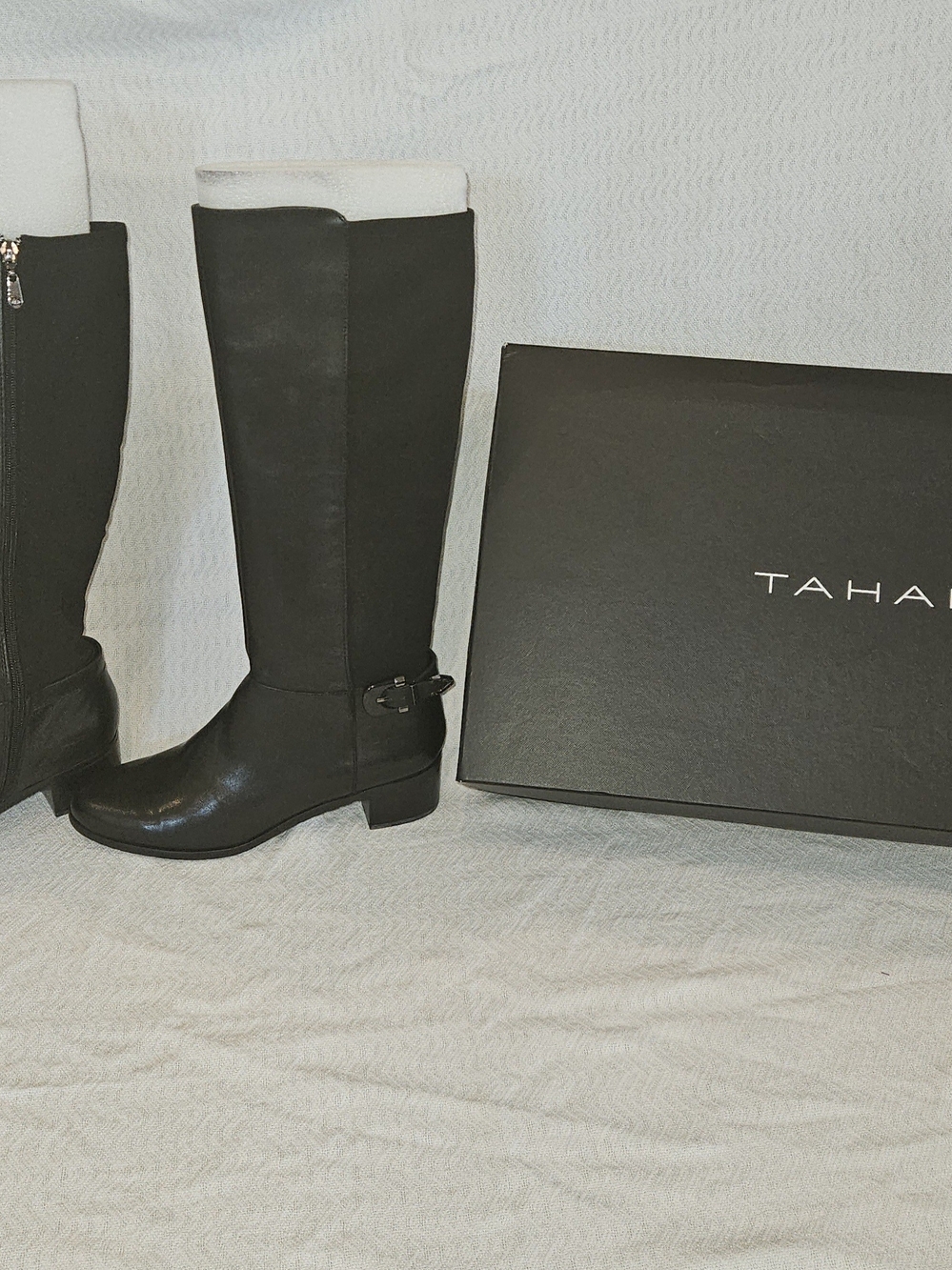Tahari Black Tall Riding Boots
